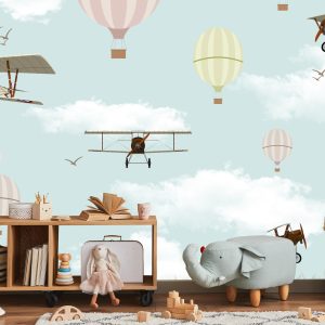 Papier Peint Avions Et Ballons Dans Le Ciel – Image 5
