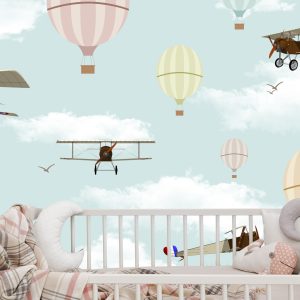 Papier Peint Avions Et Ballons Dans Le Ciel – Image 6