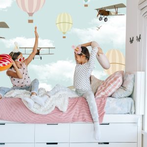 Papier Peint Avions Et Ballons Dans Le Ciel – Image 7