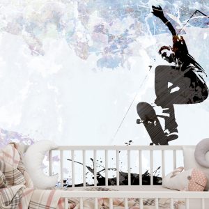 Papier Peint Faire Du Skateboard Dans Un Style Graphique – Image 6