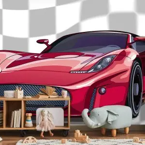 Papier Peint Voiture De Sport Rouge – Image 5