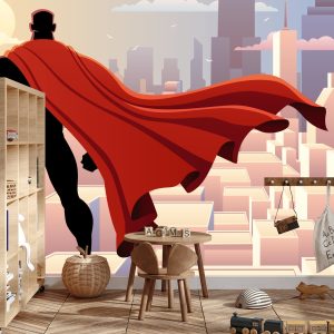 Papier Peint Super-Héros Dans Une Cape – Image 3