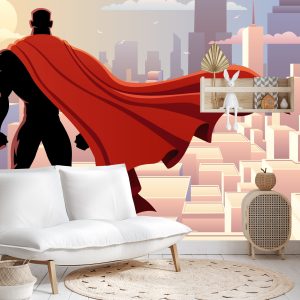 Papier Peint Super-Héros Dans Une Cape – Image 4