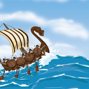 Papier Peint Navire Sur La Mer – Image 1