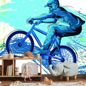 Papier Peint Cycliste Dans Le Style Graffiti – Image 5