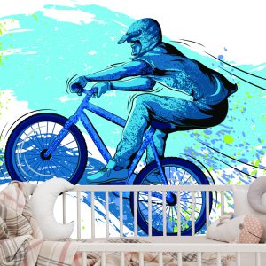 Papier Peint Cycliste Dans Le Style Graffiti – Image 6