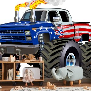 Papier Peint Camion Américain Monstera – Image 5