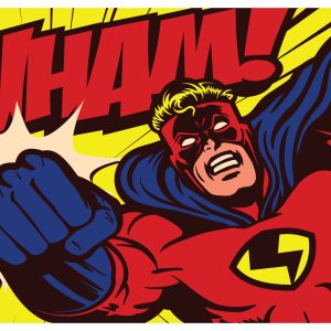 Papier Peint Super-Héros Comique – Image 1