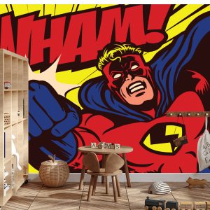 Papier Peint Super-Héros Comique – Image 3