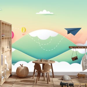 Papier Peint Avion En Papier Dans Le Ciel – Image 3