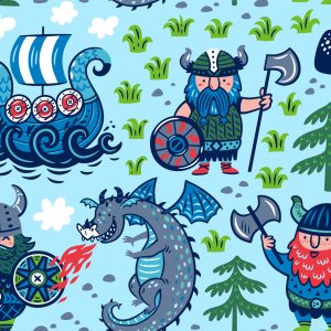 Papier Peint Monde Viking – Image 1