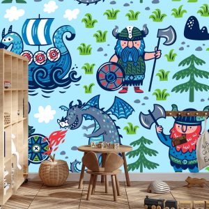 Papier Peint Monde Viking – Image 3