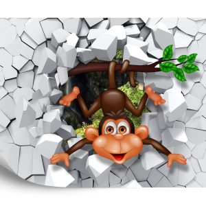 Papier Peint Singe Heureux – Image 2