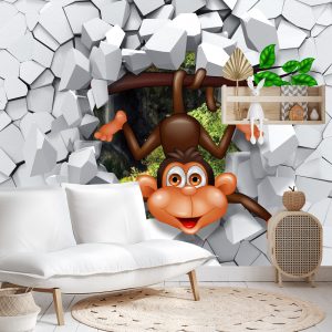 Papier Peint Singe Heureux – Image 4