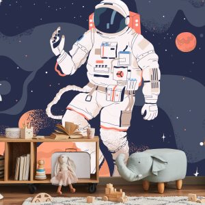 Papier Peint Astronaute Dans L'espace Et Les Planètes – Image 5