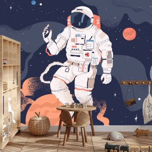 Papier Peint Astronaute Dans L'espace Et Les Planètes – Image 3