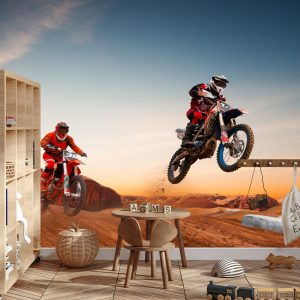 Papier Peint Motos Dans Le Désert – Image 3