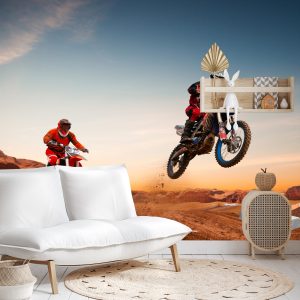 Papier Peint Motos Dans Le Désert – Image 4