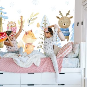 Papier Peint Animaux De La Forêt De Style Scandinave Ve90-60 – Image 7