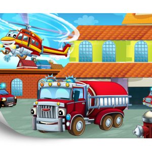 Papier Peint Pompiers De Conte De Fées – Image 2