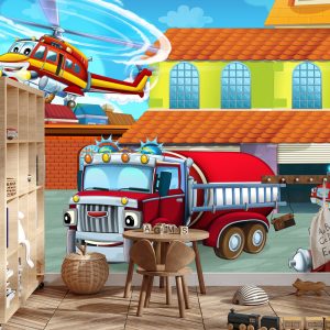 Papier Peint Pompiers De Conte De Fées – Image 3