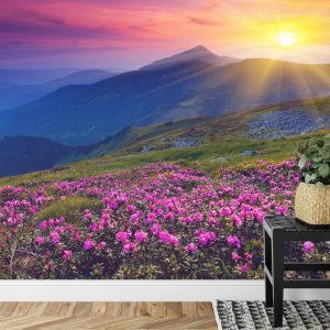 Papier Peint Paysage Fleurs – Image 7