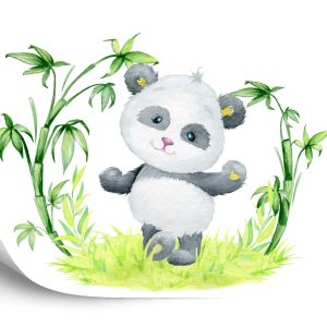 Papier Peint Panda Et Bambou – Image 2