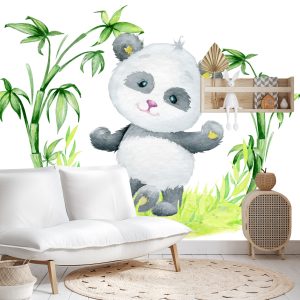 Papier Peint Panda Et Bambou – Image 4