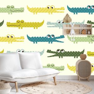 Papier Peint Alligators Colorés – Image 4