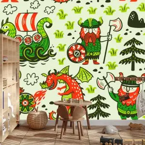 Papier Peint Vikings Et Dragons – Image 3