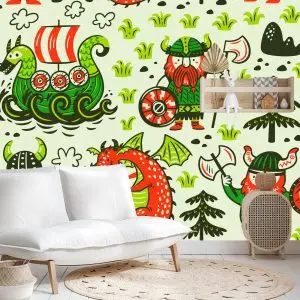 Papier Peint Vikings Et Dragons – Image 4
