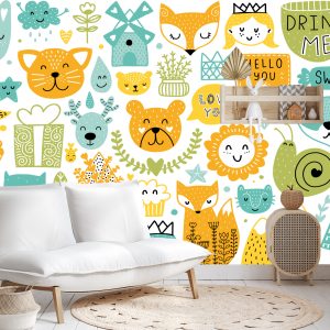 Papier Peint Ours En Peluche Et Plantes – Image 4