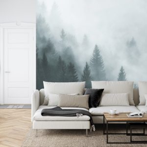 Papier Peint Forêt Dans Le Brouillard – Image 6