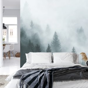 Papier Peint Forêt Dans Le Brouillard – Image 8