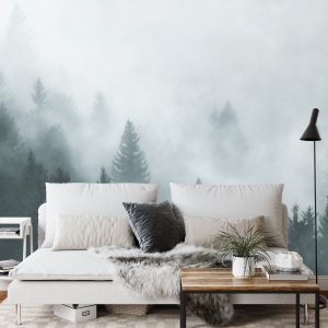 Papier Peint Forêt Dans Le Brouillard – Image 3