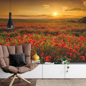 Papier Peint Paysage Fleurs – Image 4