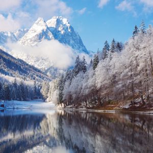 Papier Peint Paysage Montagnes Hiver – Image 1