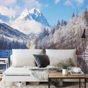 Papier Peint Paysage Montagnes Hiver – Image 3