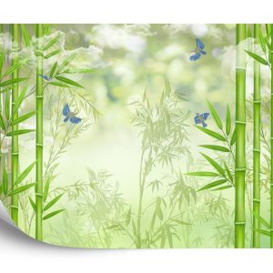 Papier Peint Forêt De Bambous Et Oiseaux – Image 2