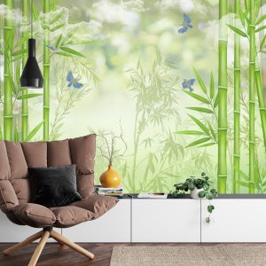 Papier Peint Forêt De Bambous Et Oiseaux – Image 4