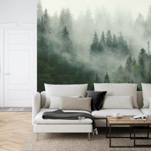 Papier Peint Forêt Dans Le Brouillard – Image 6