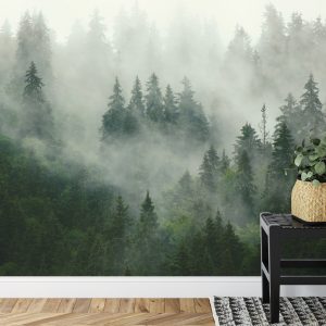 Papier Peint Forêt Dans Le Brouillard – Image 7