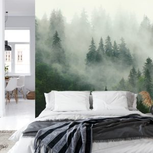 Papier Peint Forêt Dans Le Brouillard – Image 8