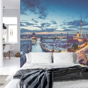 Papier Peint Centre-Ville De Berlin De Nuit – Image 8