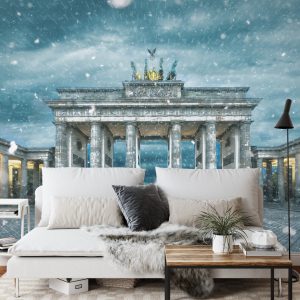 Papier Peint Porte De Brandebourg En Hiver – Image 3