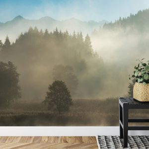 Papier Peint Forêt Dans Le Brouillard – Image 7