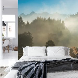 Papier Peint Forêt Dans Le Brouillard – Image 8