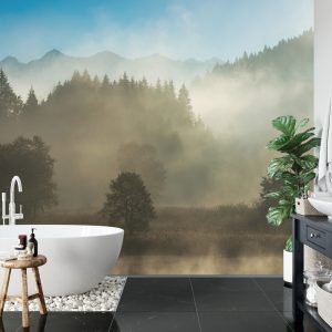 Papier Peint Forêt Dans Le Brouillard – Image 5