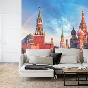Papier Peint Arc-En-Ciel Sur Le Kremlin À Moscou – Image 6