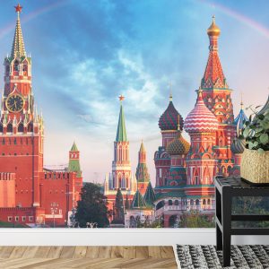 Papier Peint Arc-En-Ciel Sur Le Kremlin À Moscou – Image 7
